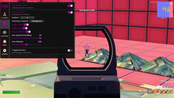 چیت فورتنایت آپدیت شده 2025|فول ایم بات|رپیدفایر|وال هک