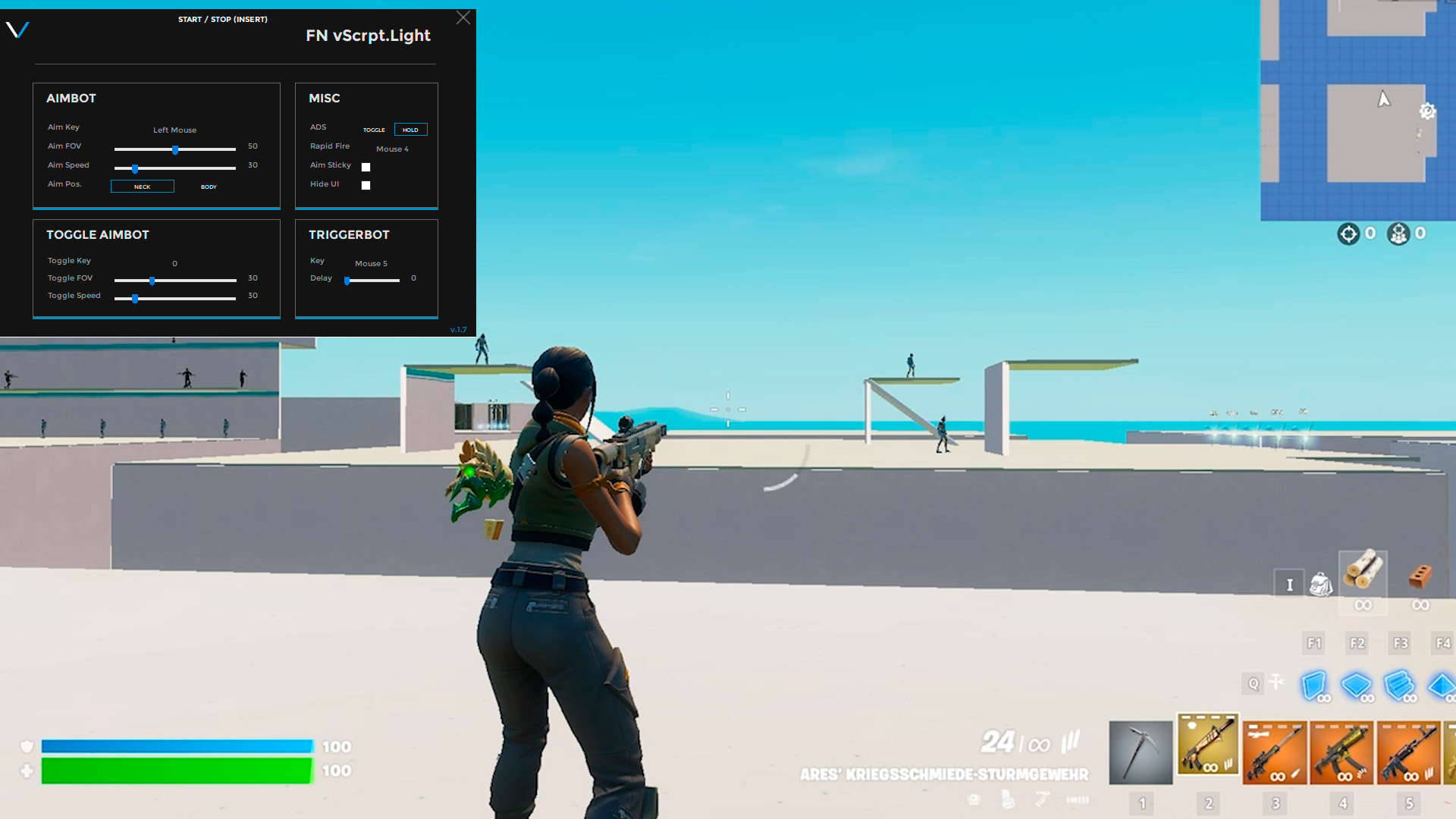 چیت VANURI RASPBERRY PI برای Fortnite