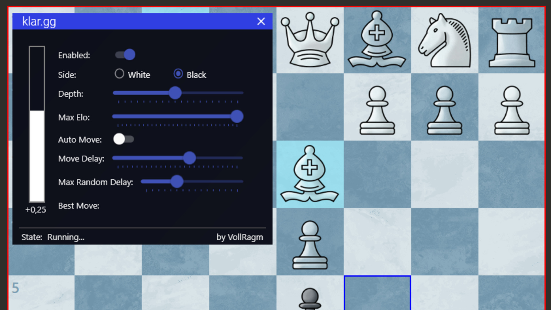 چیت KLAR برای Chess