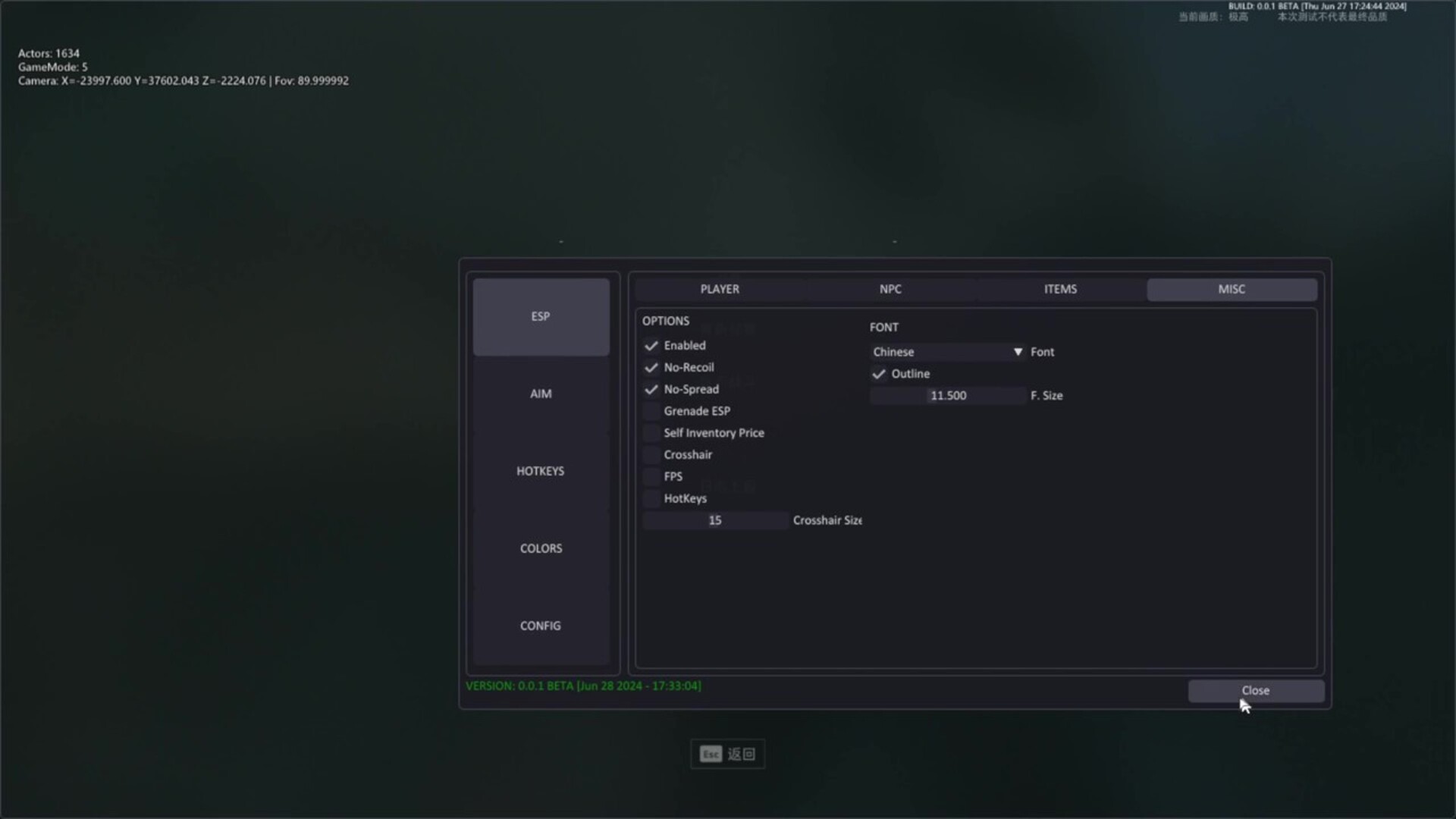 چیت SHACK برای Delta Force: Hawk Ops