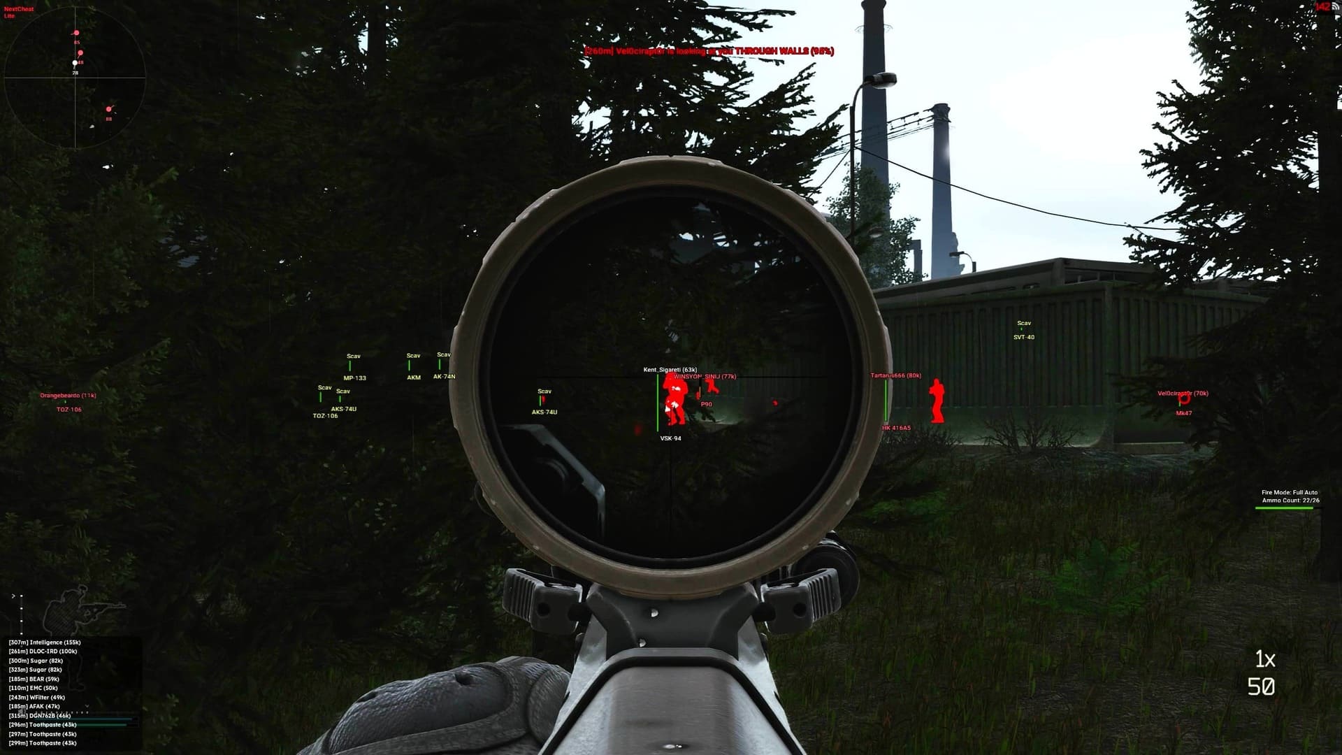 چیت NEXT Lite برای Escape from Tarkov