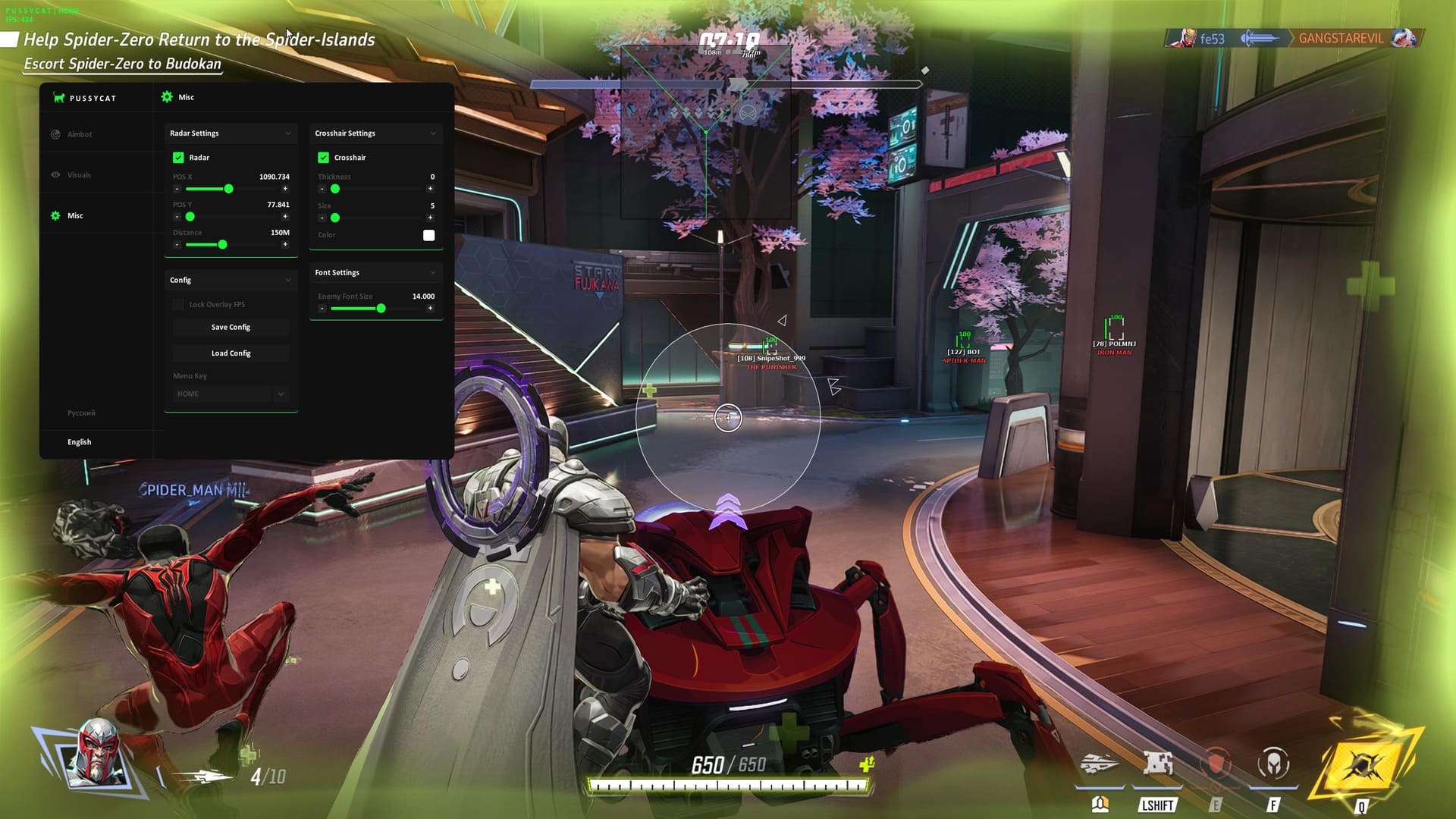 چیت PUSSYCAT برای Marvel Rivals