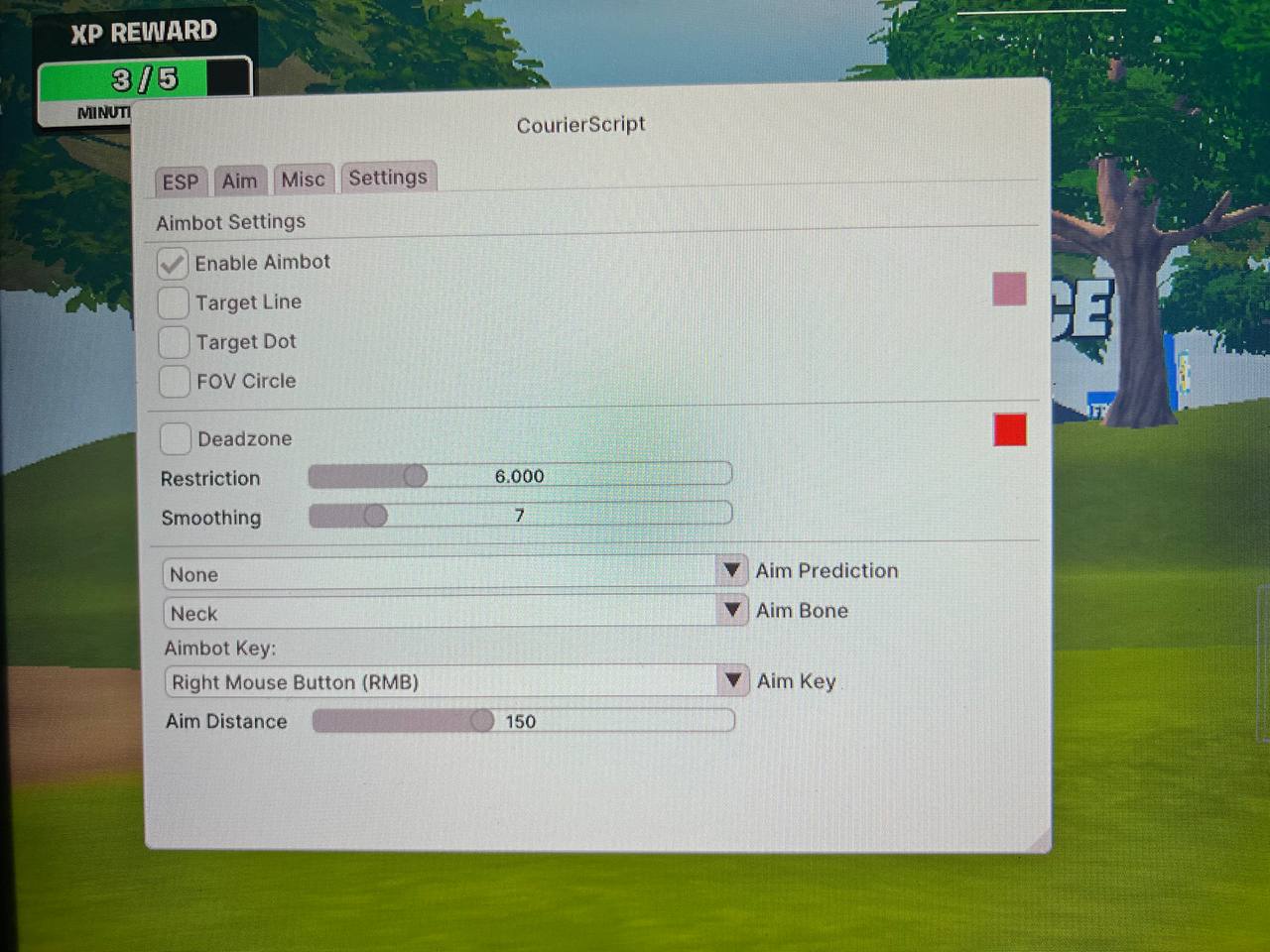 چیت COURIERSCRIPT برای Fortnite: بهترین ایم بات و وال هک undetected در سال ۲۰۲۶