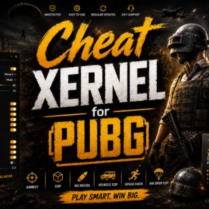 چیت XERNEL برای PUBG | نسخه حرفه‌ای ESP و Aim بدون بن